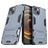 Mobigear Armor Stand Coque iPhone 13 Coque arrière Rigide Anti-Chocs avec Support Amovible - Bleu