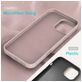 Mobigear Rubber Touch Coque iPhone 16 Pro Coque arrière en Silicone - Rose