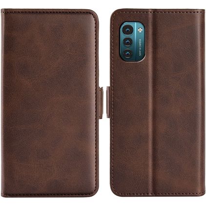 Mobigear Slim Magnet Housse Nokia G11 Etui Porte-Monnaie - Marron