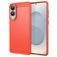 Mobigear Brushed Slim Coque Samsung Galaxy S25 Edge Coque arrière en TPU Souple - Rouge