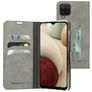 Mobiparts Classic Wallet Housse Samsung Galaxy A12 Etui Porte-Monnaie - Granite Grey