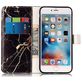 Mobigear Marble Housse iPhone 8 Plus Etui Porte-Monnaie - Noir