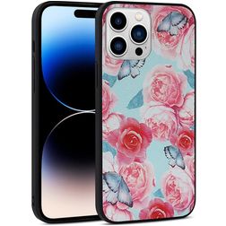 Mobigear Flowers Coque iPhone 14 Pro Coque arrière Rigide - Model 3