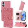 Mobigear Sunflower Housse OPPO A17 Etui Porte-Monnaie - Magenta