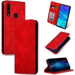 Mobigear Retro Slim Housse Huawei P Smart Plus (2019) Etui - Rouge