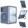 Mobigear 360 Rotating Ring Coque Samsung Galaxy Z Fold 8 MagSafe Coque arrière Rigide avec Anneau-Support - Bleu