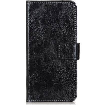 Mobigear Basic Housse Motorola One Fusion Plus Etui Porte-Monnaie - Noir