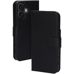 Mobiparts Classic Wallet MagSafe Housse iPhone 16 MagSafe Etui Porte-Monnaie - Noir