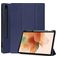 Mobigear Tri-Fold Gel Samsung Galaxy Tab S7 FE TPU / Similicuir Étui + Porte-stylet - Bleu foncé