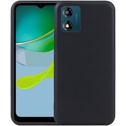 Mobigear Colors Coque Motorola Moto E13 Coque arrière en TPU Souple - Noir