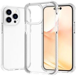 Mobigear Full Bumper Coque iPhone 14 Pro Max Coque arrière Rigide Anti-Chocs - Blanc