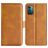 Mobigear Slim Magnet Housse Nokia G21 Etui Porte-Monnaie - Cognac