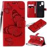 Mobigear Butterfly Housse Samsung Galaxy A21s Etui Porte-Monnaie - Rouge