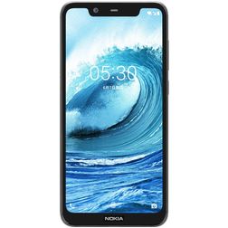 Mobigear Premium Nokia 5.1 Plus Verre trempé Protection d'écran - Compatible Coque - Noir