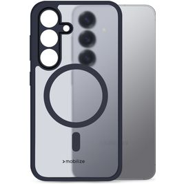 Mobilize Hybrid Coque Samsung Galaxy S25 MagSafe Coque arrière Rigide Anti-Chocs - Bleu