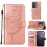 Mobigear Butterfly Housse OPPO Reno 8 5G Etui Porte-Monnaie - Rose doré