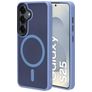 Mobiparts Hardcover Coque Samsung Galaxy S25 MagSafe Coque arrière Rigide - Satin Light Blue