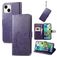 Mobigear Clover Housse iPhone 15 Etui Porte-Monnaie - Violet