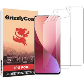 GrizzlyCoat Xiaomi 12X Hydrogel TPU Protection d'écran - Compatible Coque + Cadre d'installation (Lot de 2)