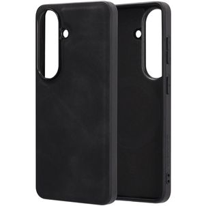 Mobiparts Classic Coque Samsung Galaxy S26 MagSafe Coque arrière en TPU,Similicuir - Graphite Black