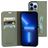 Mobiparts Classic Wallet Housse iPhone 13 Pro Max Etui Porte-Monnaie - Stone Green