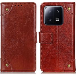 Mobigear Ranch Housse Xiaomi 13 Etui Porte-Monnaie - Marron
