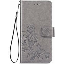Mobigear Clover Housse Samsung Galaxy M51 Etui Porte-Monnaie - Gris