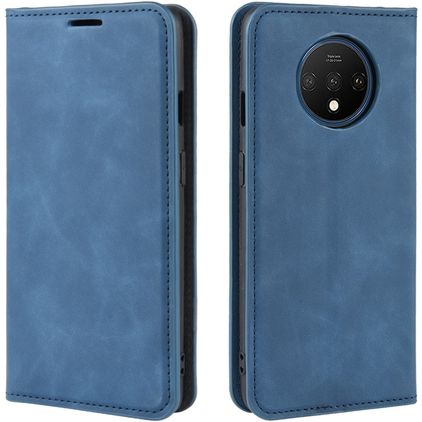 Mobigear Retro Slim Housse OnePlus 7T Etui Porte-Monnaie - Bleu