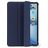 Decoded Textured Slim Coque iPad Air 13 Pouces (2024) Etui en Silicone Souple - Navy Peony