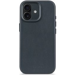 Decoded iPhone 17 Cuir véritable Coque arrière Antichoc - Navy Shadow