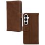 Mobilize Wallet Housse Samsung Galaxy A16 Etui en Cuir Véritable Porte-Monnaie - Marron