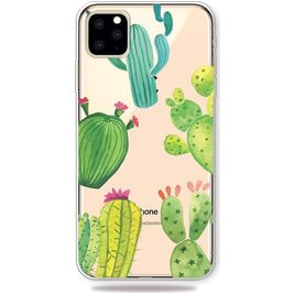 Mobigear Design Coque iPhone 11 Pro Max Coque arrière en TPU Souple - Cactus