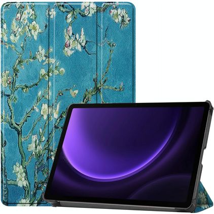 Mobigear Tri-Fold Coque Samsung Galaxy Tab S9 FE Etui - Almond Blossoms