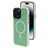Mobiparts Hardcover Coque iPhone 14 Pro MagSafe Coque arrière Rigide - Satin Light Green