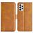 Mobigear Slim Magnet Housse Samsung Galaxy A33 Etui Porte-Monnaie - Cognac