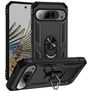 Mobigear Armor Ring Coque Google Pixel 9 Pro XL Coque arrière Rigide Anti-Chocs avec Anneau-Support - Noir
