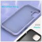 Mobigear Rubber Touch Coque iPhone 16 Coque arrière en Silicone - Violet