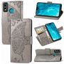 Mobigear Butterfly Housse HONOR 9X Lite Etui Porte-Monnaie - Gris