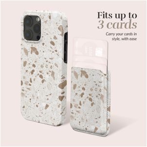 MIO - Porte Cartes en - 3 Cartes - Compatible MagSafe - Soft Terrazzo