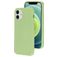 Mobiparts Coque iPhone 12 Mini Coque arrière en Silicone - Pistache Green