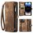 Caseme 008 Housse iPhone 14 Pro Max Etui avec Coque Détachable Porte-Monnaie - Marron