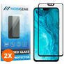 Mobigear Premium HONOR 9X Lite Verre trempé Protection d'écran - Compatible Coque - Noir (Lot de 2)