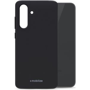 Mobilize Rubber Gelly Coque Samsung Galaxy A57 Coque arrière en TPU Souple - Noir
