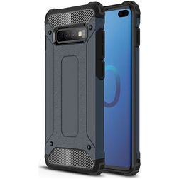 Mobigear Outdoor Samsung Galaxy S10 Plus Plastique rigide Coque arrière Antichoc - Bleu marine