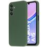 Mobiparts Coque Samsung Galaxy A15 Coque arrière en Silicone - Forest Green