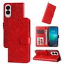 Mobigear Sunflower Housse Samsung Galaxy S25 Edge Etui Porte-Monnaie - Rouge