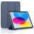 Mobigear Tri-Fold Gel Coque iPad 11 (2025) Etui en TPU,Similicuir - Dark Blue