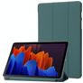 Mobigear Tri-Fold Gel Samsung Galaxy Tab S11 TPU / Similicuir Étui - Vert foncé