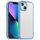 Mobigear Crystal Coque iPhone 14 Coque arrière Rigide Anti-Chocs - Transparent / Bleu