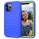 Mobigear Wave Coque iPhone 12 Pro Max Coque arrière Rigide Anti-Chocs - Bleu